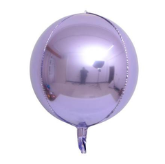 Фольгована кулька Pinan "4D сфера" лілова 22"(55см) 1шт.