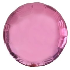 Кулька фольга КНР коло 18' (44см) рожевий (1 шт)