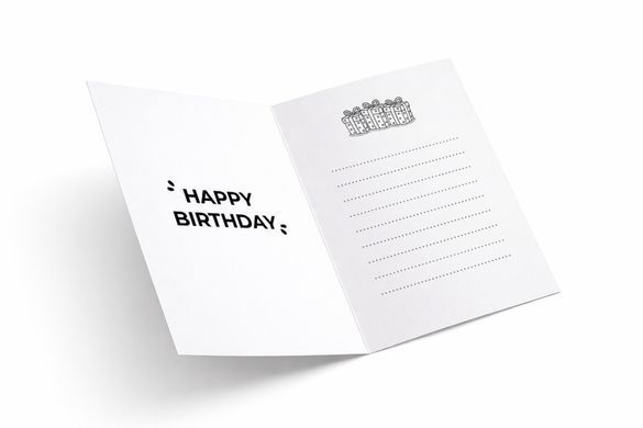 Відкритка funmi "Happy Birthday динозаврик" кольорова М (160х115мм) 1 шт.