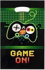 Подарунковий пакет поліетиленовий "Game on" кольоровий 25х16см (10шт).