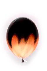 Ексклюзивна латексна кулька чорна з рожевим золотом 12"(30см.) ТМ Balonevi 1шт.