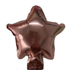Фольгована кулька Pinan "Зірка" рожеве золото металік 5"(12см) 1шт.