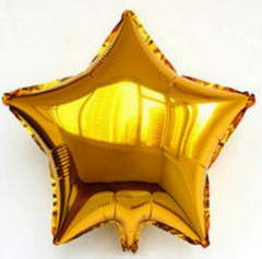 Фольгована кулька Pinan "Зірка" золота металік 10"(25см) 1шт.
