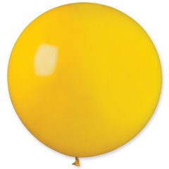 Латексна кулька Gemar жовта (02) пастель, без смужок 31" (80 см) 1 шт