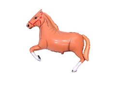 Фольгована кулька фігура "Кінь" світло-коричнева Flexmetal 1шт.