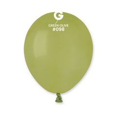 Латексна кулька Gemar оливковий (098) пастель 5" (12,5см) 100шт.