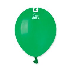 Латексна кулька Gemar зелена (013) пастель 5" (12,5см) 100шт.