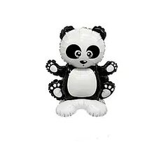 Фольгована кулька фігура-стоячка "Панда" чорно-біла 43х59 см. в уп. (1шт.)