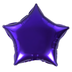 Фольгована кулька Pinan "Зірка" фіолетова металік 18"(45см) 1шт.