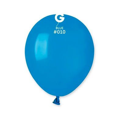 Латексна кулька Gemar синя (010) пастель 5" (12,5см) 100шт.