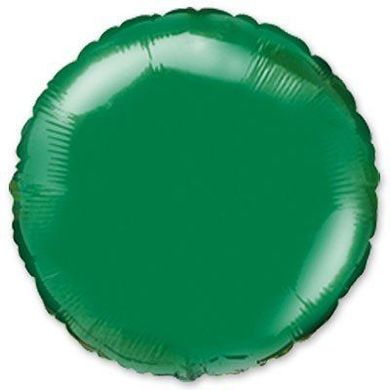 Фольгована кулька фігура "Коло металік" зелена Flexmetal 9" (23 см) 1 шт