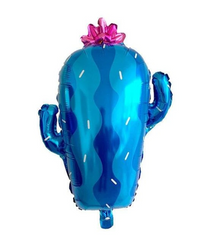 Фольгована кулька фігура Pinan "Кактус" синя 59х73 см. в уп. (1шт.)