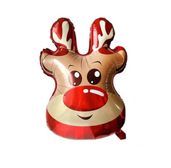 Фольгована кулька фігура Pinan "Різдвяний олень" коричнева 48х71 см. в уп. (1шт.)