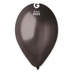 Надувные шары 10' металлик Gemar GM90-65 Черный (26 см) 100 шт