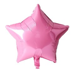 Фольгована кулька Pinan "Зірка" рожева металік 10"(25см) 1шт.