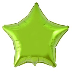 Кулька фольга ФМ Flexmetal зірка 18' (45см) металік світло-зелена (1 шт)