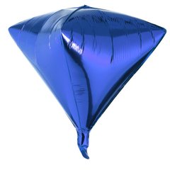Фольгированный шар 23’ Китай Алмаз голубой, 58 см