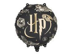 Фольгована кулька круг "Harry Potter" чорна PartyDeco 18"(35х35см) 1шт.