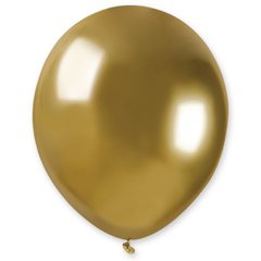 Латексна кулька Gemar золота (088) хром 5"(12,5см)100шт
