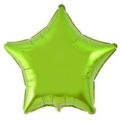 Фольгована кулька "Зірка" салатова металік Flexmetal 18"(45см) 1шт.