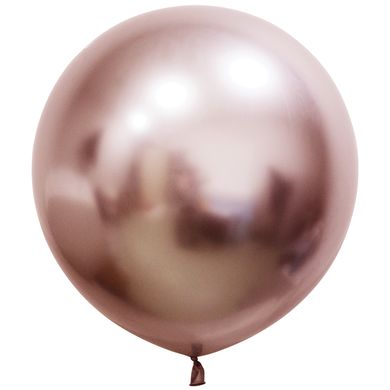 24" Кулька-гігант Balonevi кольору рожеве золото хром (1шт)