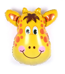 Фольгована кулька фігура Pinan "Голова жирафа MAXI" жовта 74х86 см. в уп. (1шт.)