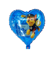 Фольгована кулька серце Pinan "Патрульний 3" синя 18"(45см) 1шт.