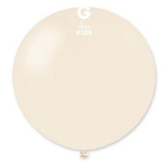 Латексна кулька Gemar лляна (106) пастель 31"(80 см) 1 шт (БЕЗ СМУГ)