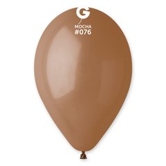 Латексна кулька Gemar мокко(076) пастель 10"(25см) 100шт.