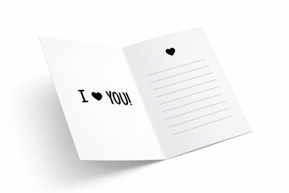 Відкритка funmi "I love you коргі" рожева S (115х80мм) 1 шт.