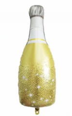 Фольгована кулька фігура Pinan "Пляшка шампанського Sparkling" золота 91х47 см. в уп. (1шт.)