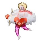 Фольгована кулька фігура "Купідон" кольорова PartyDeco 82х99 см.(1шт.)