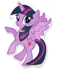 Фольгована кулька міні фігура "My Little Pony Твайлайт Спаркл" фіолетова Flexmetal 33×28см. (1 шт)