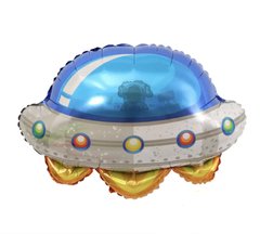 Фольгированный шар 24’ Pinan Летающая тарелка в упаковке, 60 см