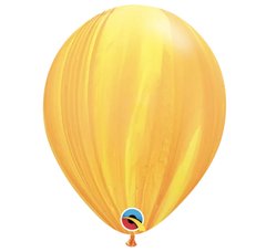 Кулька латекс КВ Qualatex агат 11' (28см) жовто-помаранчевий (1 шт)