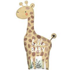 Фольгована кулька фігура "Жираф Jungle Baby" коричнева Anagram 63х106см. (1шт)