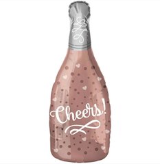 Фольгированный шар 40’ Китай Бутылка шампанского Cheers, 100 см