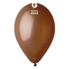 Латексна кулька Gemar коричневий(048) пастель 10"(25см) 100шт.