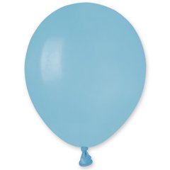 Латексна кулька Gemar блакитна (072) пастель 5" (12,5см) 100шт.