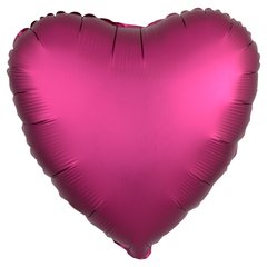 Фольгированный шар 19’ Agura (Агура) Сердце гранатовое мистик, 49 см