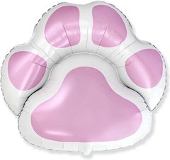 Кулька фольга ФМ Flexmetal, Слід собачки, рожевий 80 см