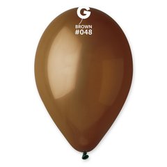 Латексна кулька Gemar коричнева (048) пастель 12" (30 см.) 100шт.