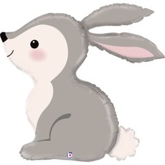 Фольгована кулька фігура "Кролик лісовий" сіра Grabo 45" (112,5 см) 1 шт