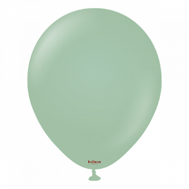 Латексна кулька Kalisan зимньо-зелена (Winter green) пастель 12"(30см) 100шт