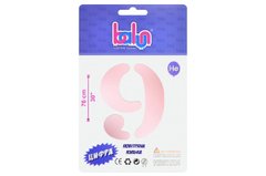 Фольгована кулька цифра "9" sugar pink Balun 30" (76 см) 1 шт