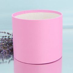Капелюшна коробка рожева 18х16 см. без кришки
