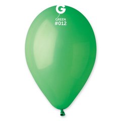 Латексна кулька Gemar зелена (012) пастель 12" (30 см.) 100шт.