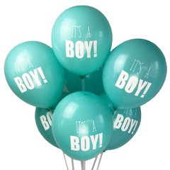 Кульки 12' (100 шт) для новонароджених it's a boy блакитні (30 см)