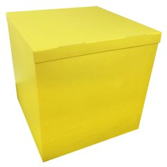 Коробка для шаров 70*70*70см двухсторонняя желтая, 1 шт
