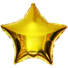 Кулька фольга КНР зірка 18' (44см) золото (1 шт)